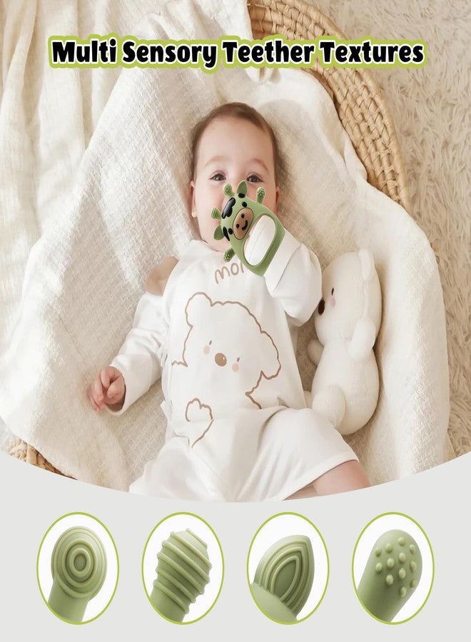 TOHIBEE 2 Pack Baby Teething Toys for 3-6 6-12 Months, Food Grade Silicone Infant Teether Mitten, Baby Essentials Teething Relief, Newborn Essentials Chew Toys for Sucking Needs - Image 3